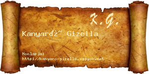 Kanyaró Gizella névjegykártya